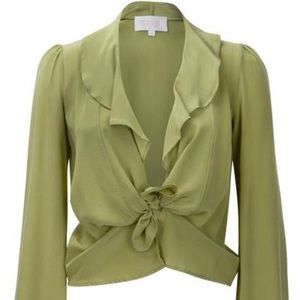 Stone Cold Fox silk blouse